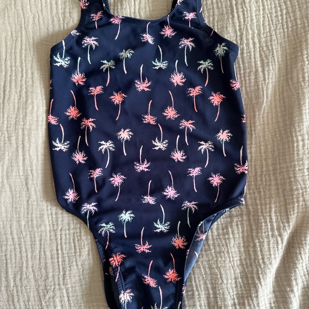 Kids Swimwear - Navy Palm Tree Print